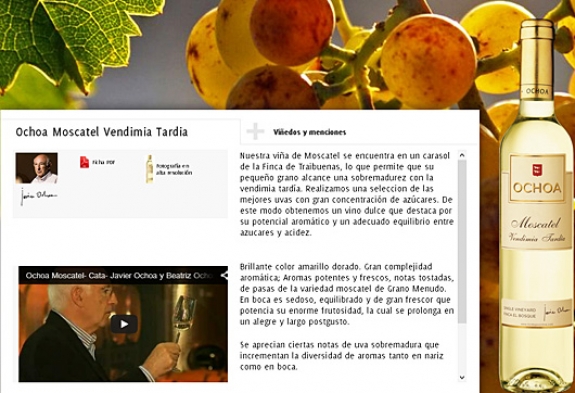 Ochoa, mejor moscatel de 2013